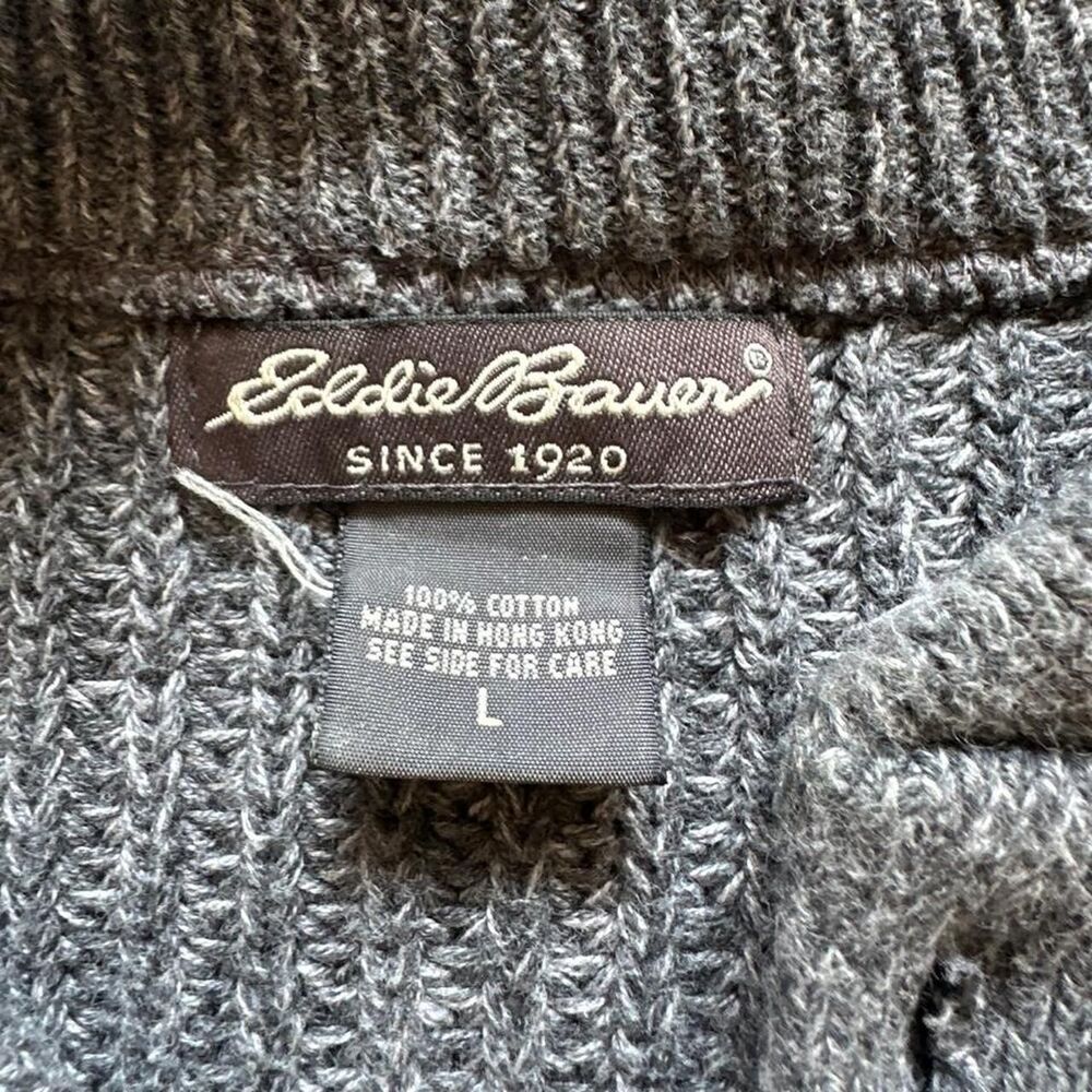 Eddie-bauer Men's Grey Jumper - Picture 4 of 6